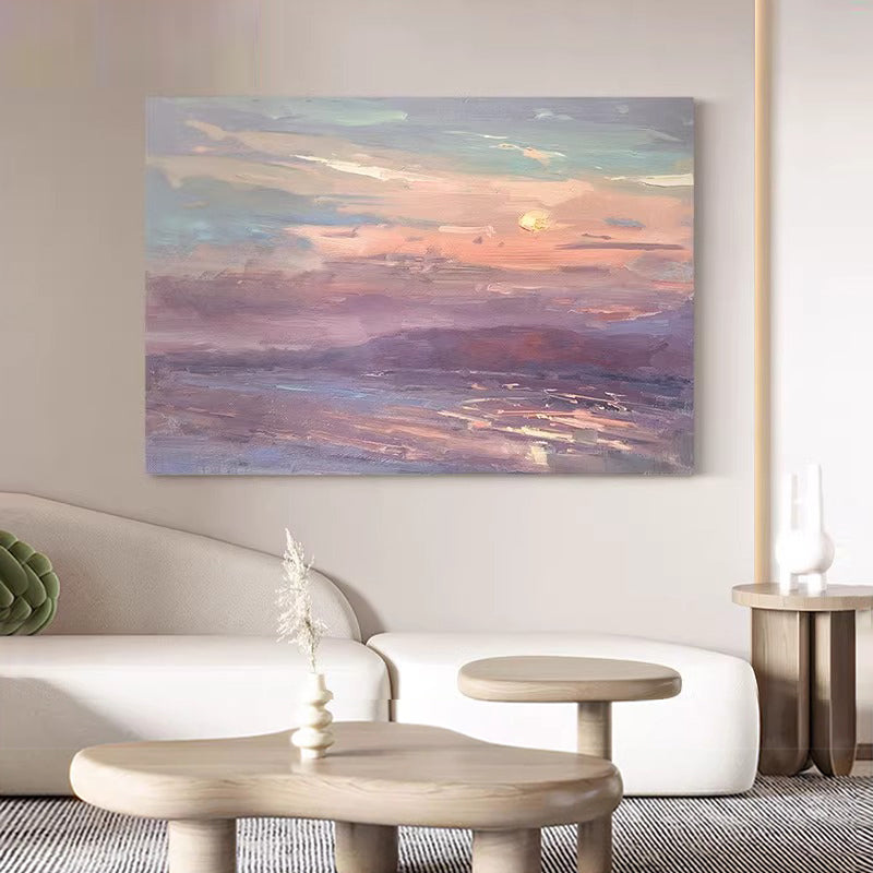 "Reeds" Hand-painted/Oil Painting/Alloy Frame