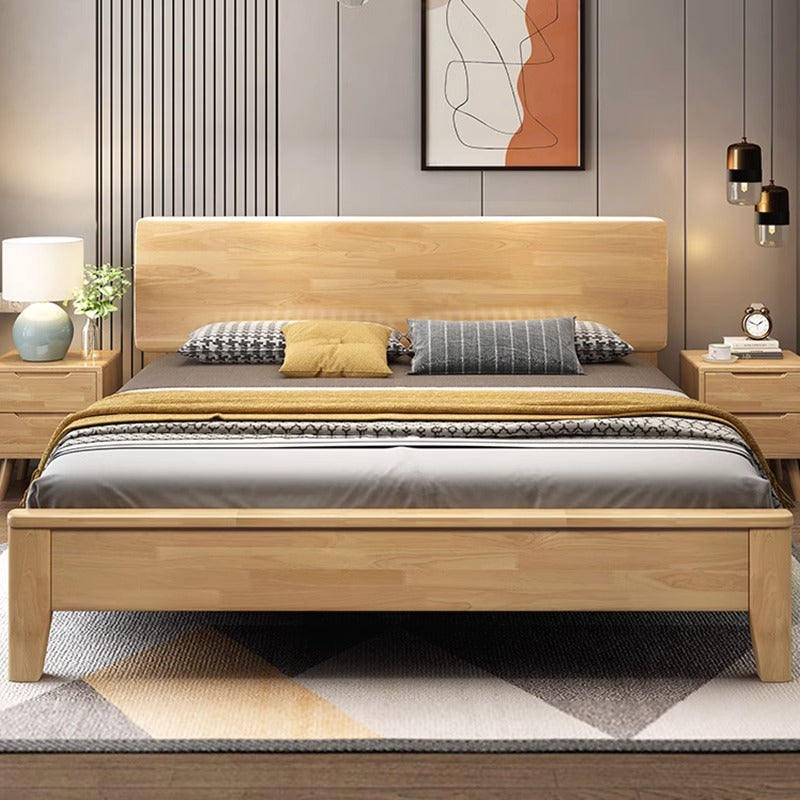Simple Solid Wood Single Bed