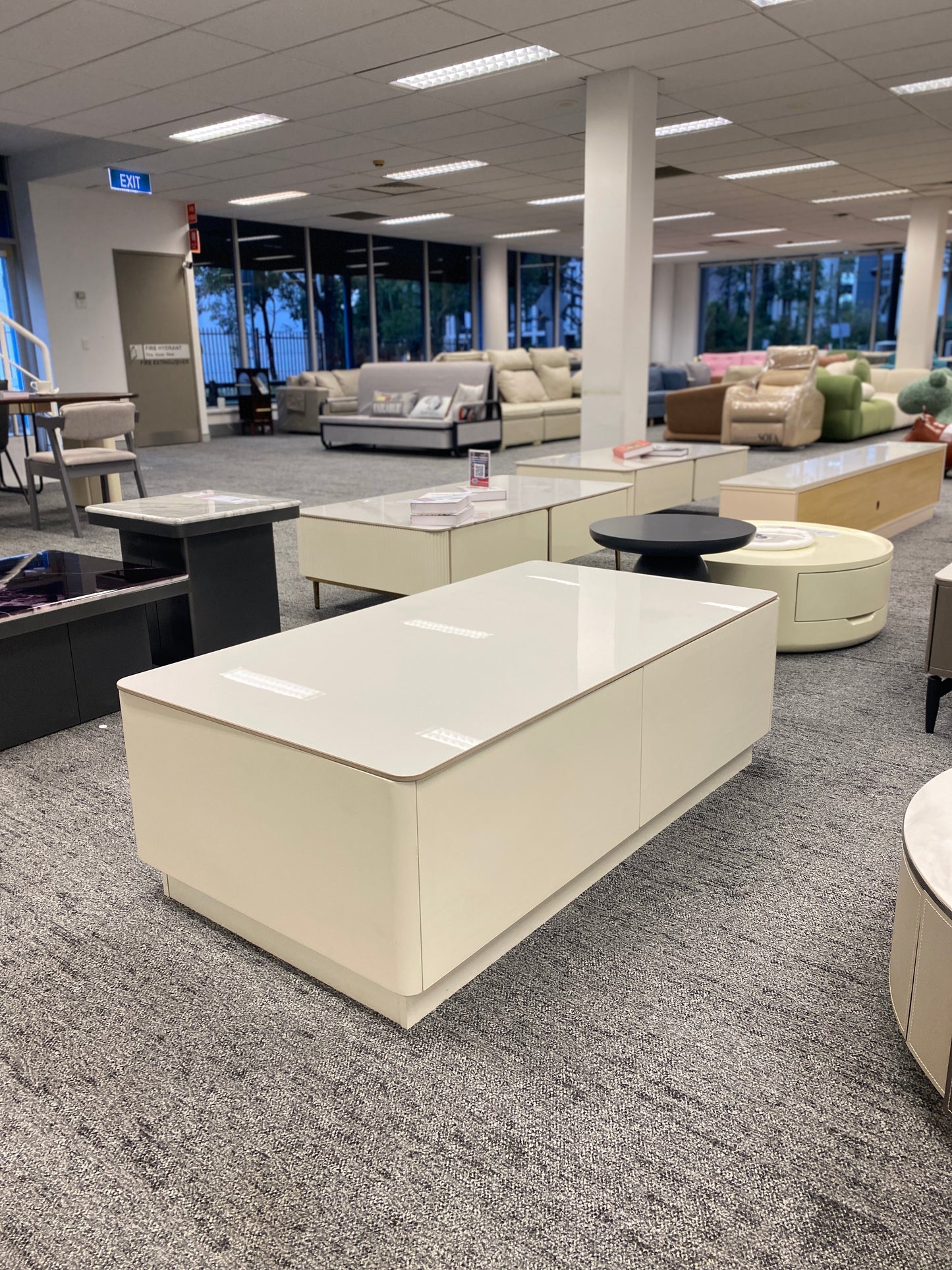 White Rock Panel/Solid Wood Cabinet/Coffee Table