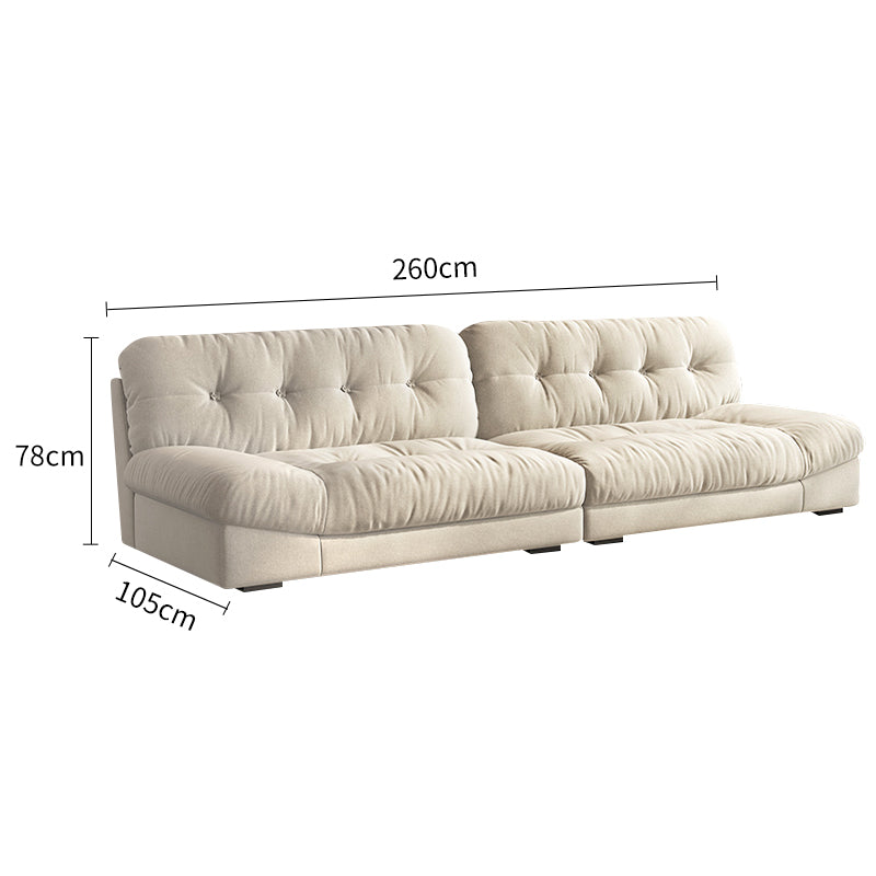Suede Cloud Sofa Three Seat