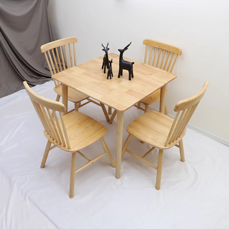 Natural Wood/Cross-Leg/Square Table