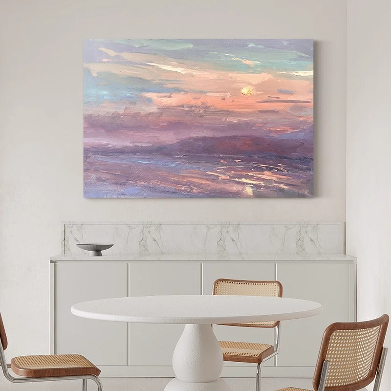 "Reeds" Hand-painted/Oil Painting/Alloy Frame