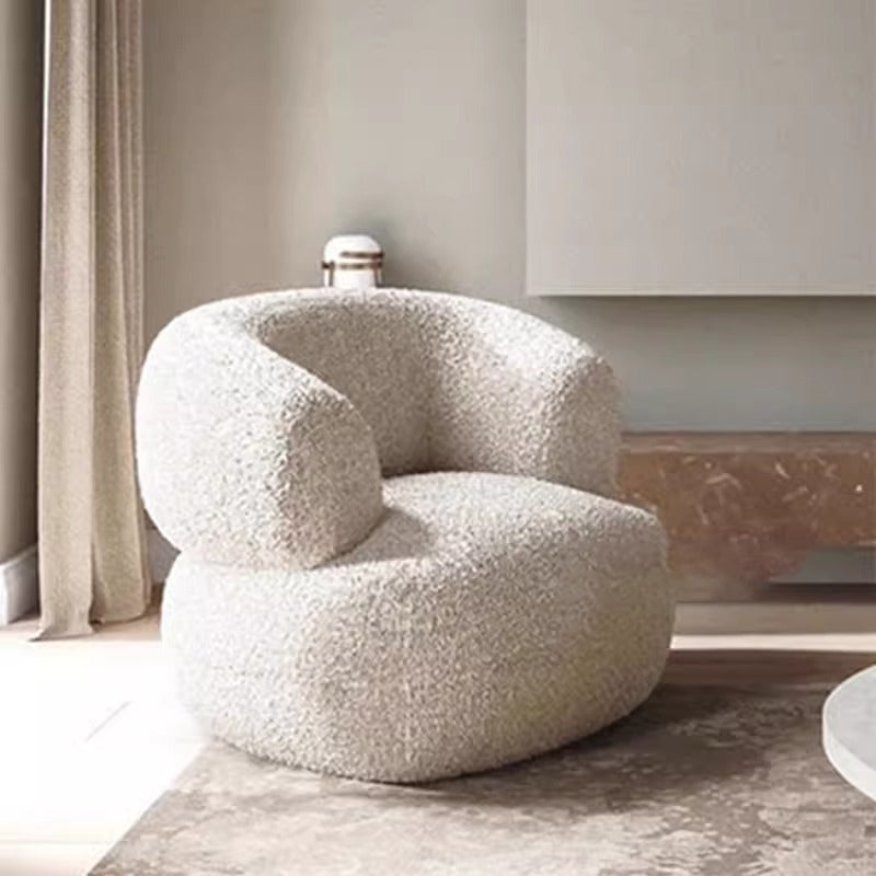 White/Green/Yellow/Pink/Grey Lamb Fleece/Casual Lounge Chair