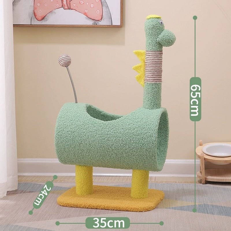 Little Dinosaur Cat Bed Tower