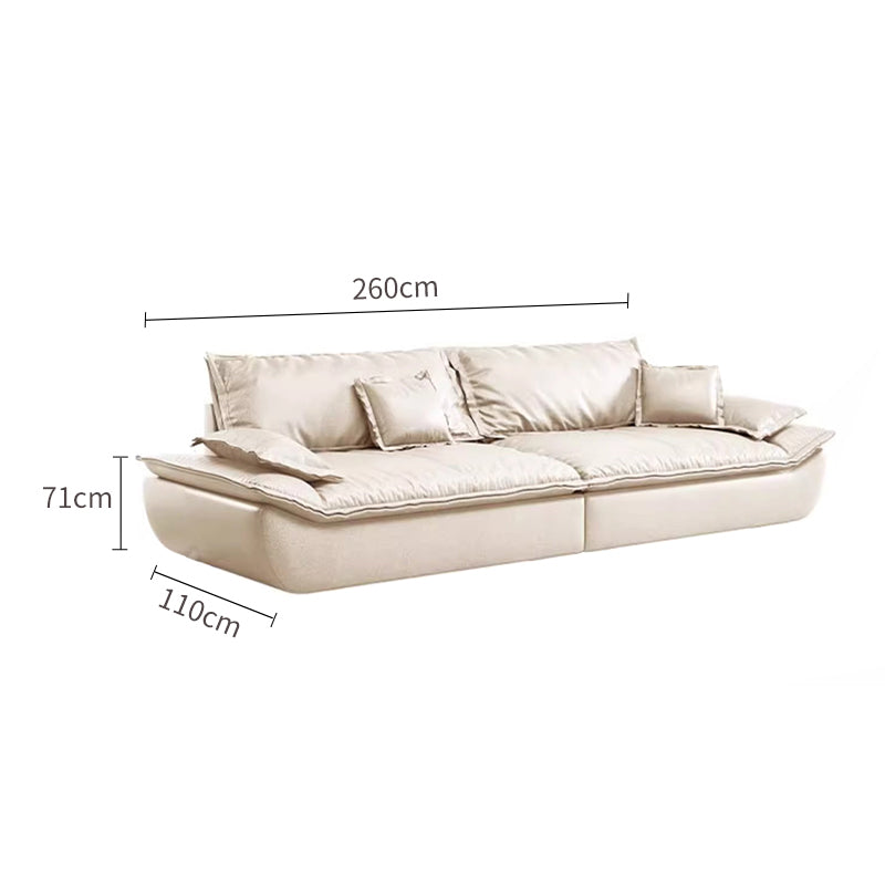 Off-White /Grey Matte Fabric Sailboat Sofa