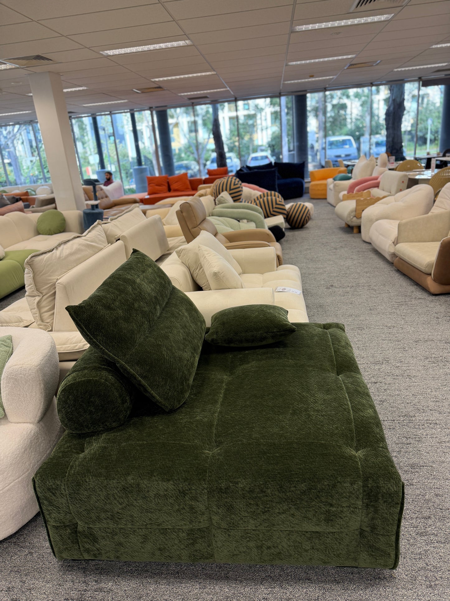Modern Chenille Velvet Fabric Sofa
