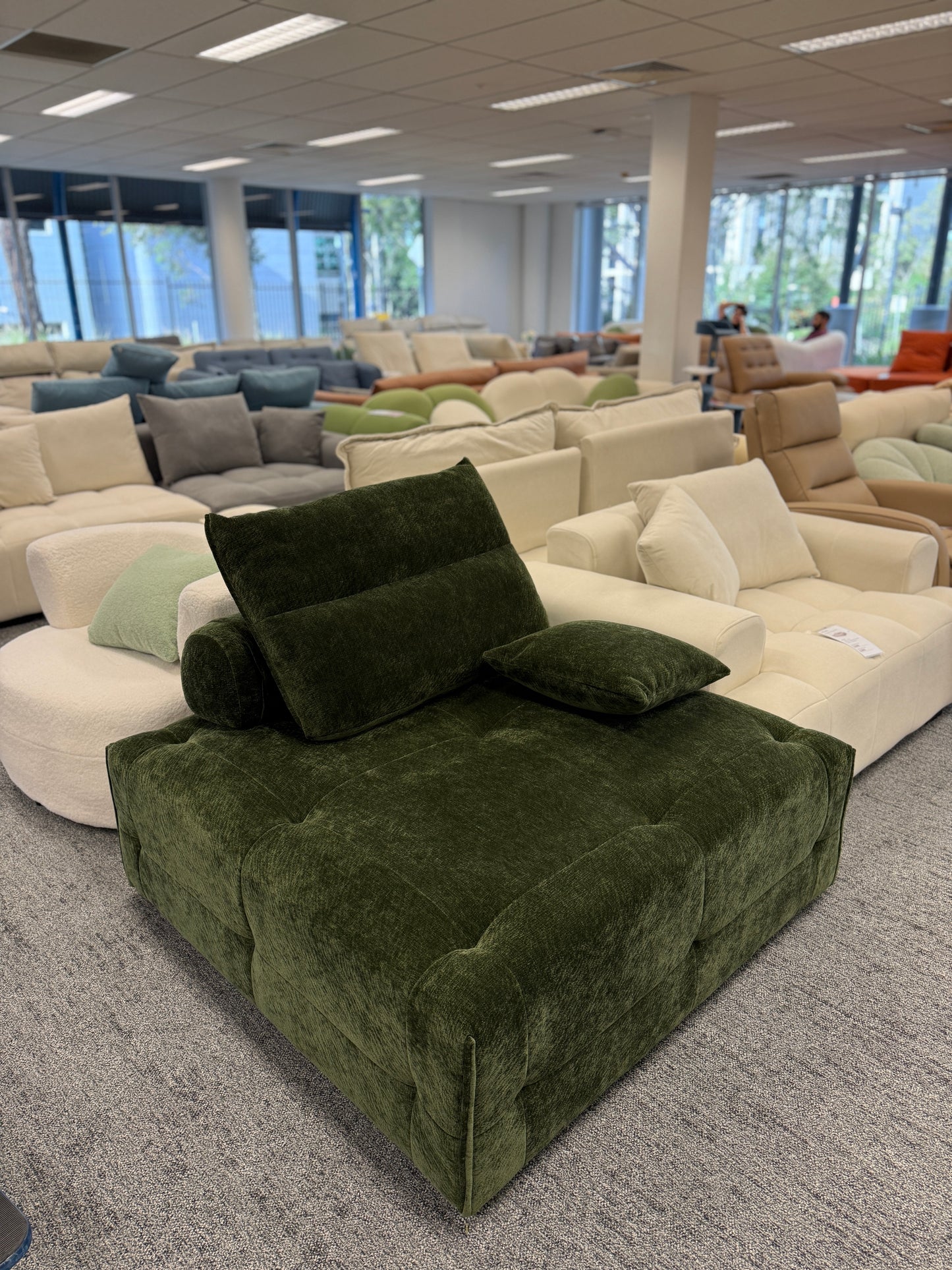 Modern Chenille Velvet Fabric Sofa