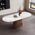 Rock Board Double End Round Dining Table