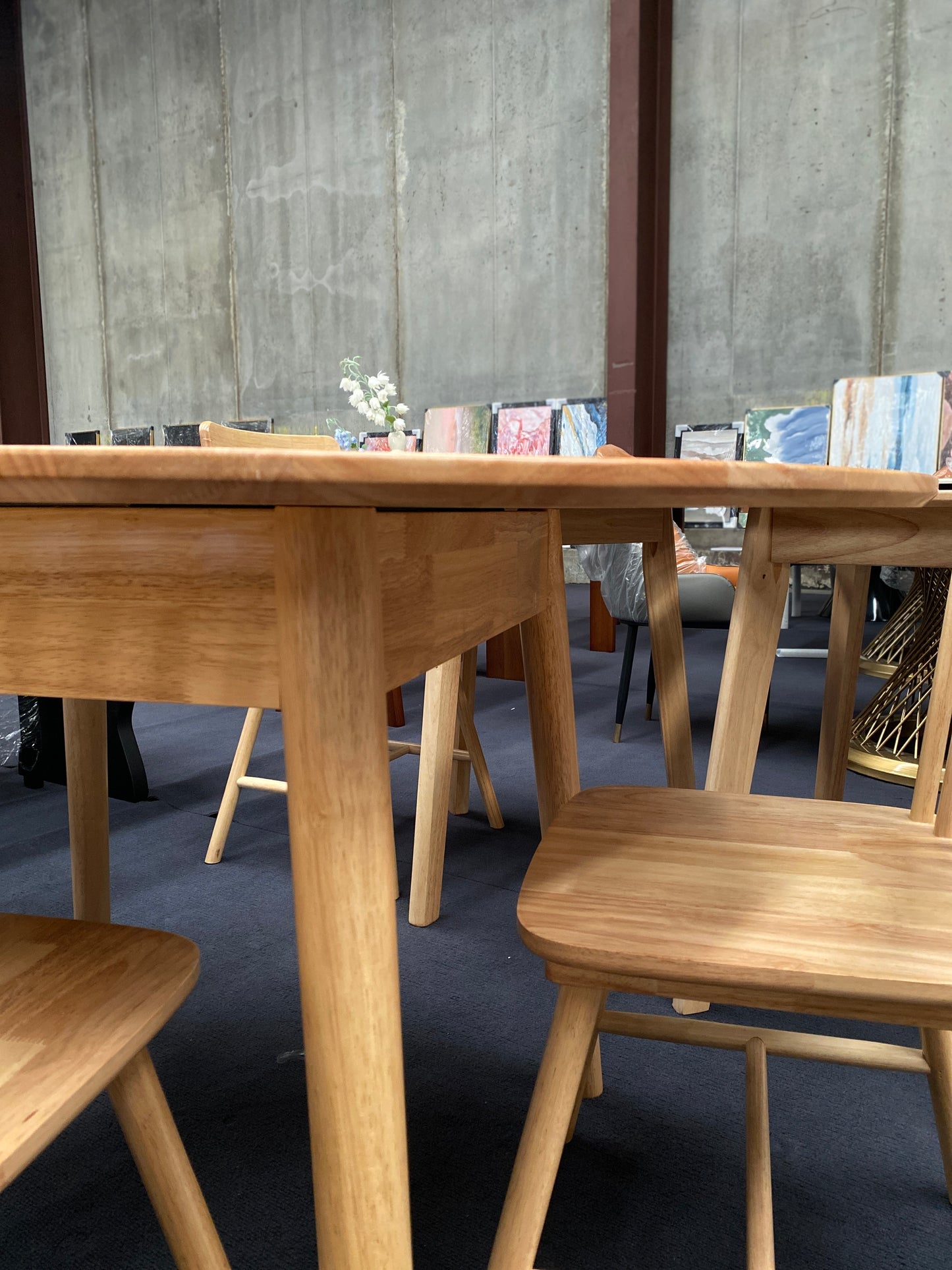 Natural Wood/Expandable/Dining Table/100cm