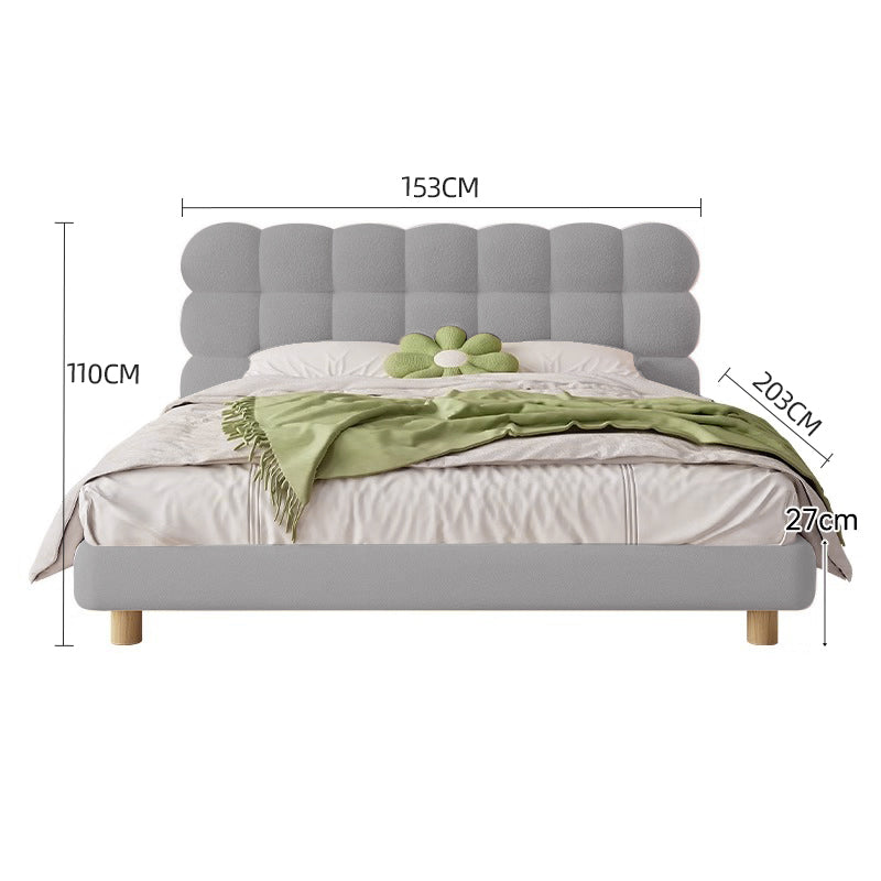 White/Pink/ Khaki/GreySolid Wood/Bed/7-Grid/153/183