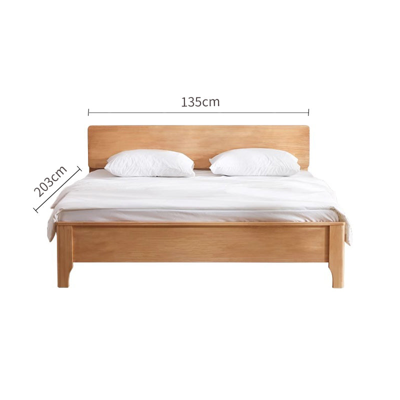 Simple Solid Wood Single Bed