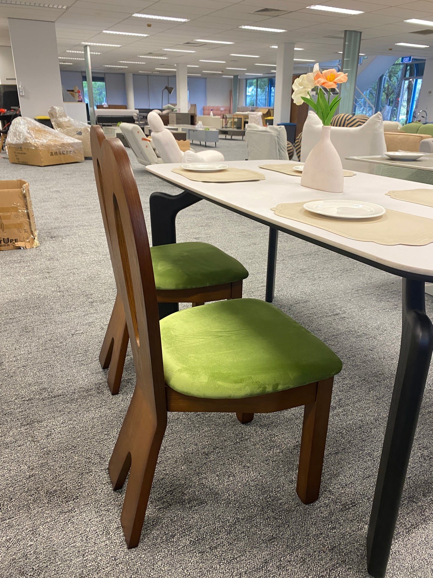 Green/Velvet/Soft Package/Classical/Siren Chair