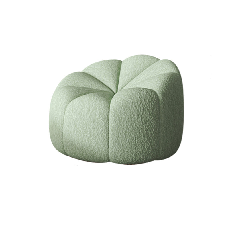 Small Casual Pumpkin Lounge Chair - Lamb Plush