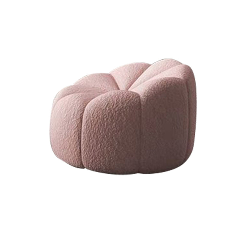 Small Casual Pumpkin Lounge Chair - Lamb Plush