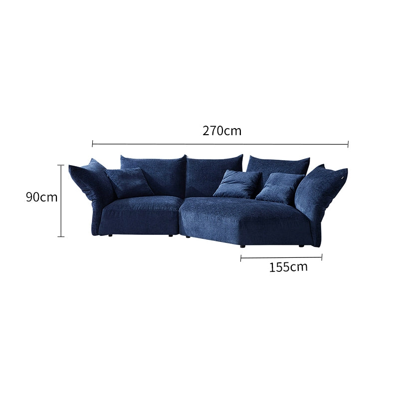Chenille Corner Sofa Modular Sofa Petal Corner Sofa