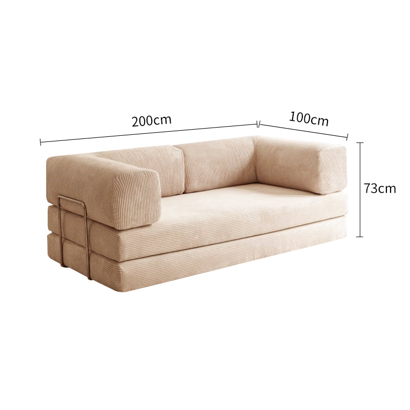 Pre Sale Corduroy Modular Foldable Sofa Bed