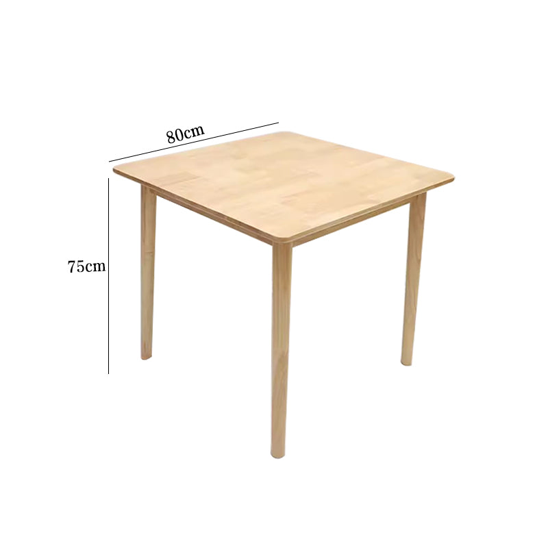 Natural Wood/Cross-Leg/Square Table