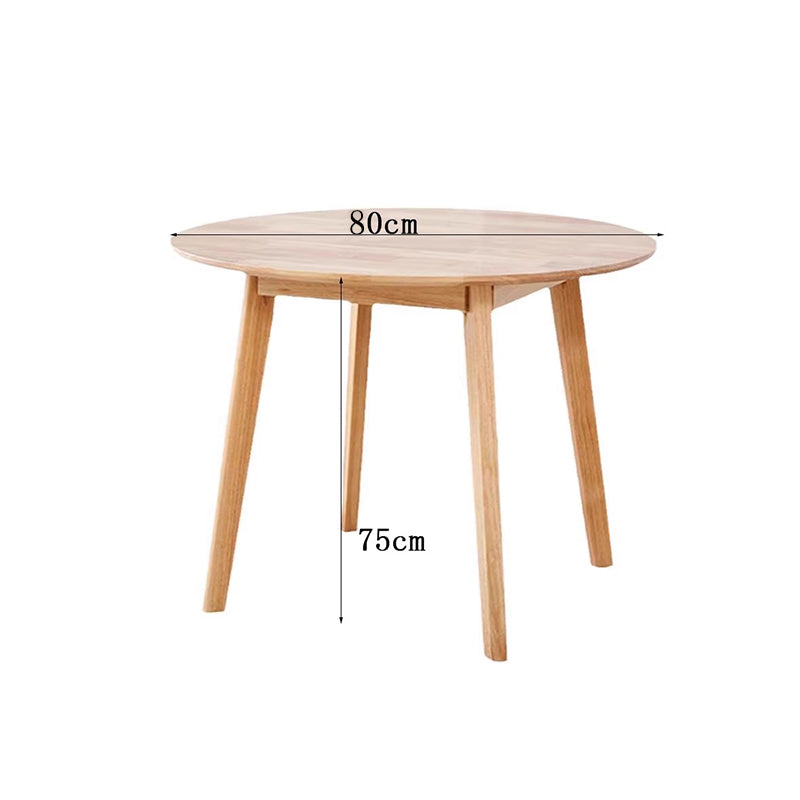 Natural Wood/Cross-Leg/Round Table