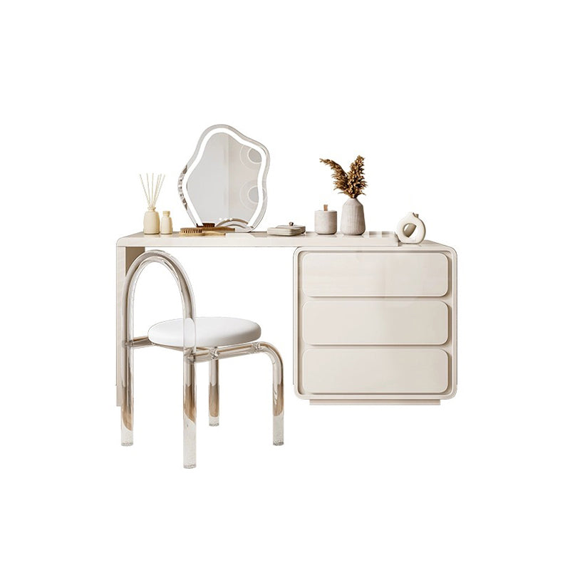 White Dressing Cabinet/Mirror/Stool Set