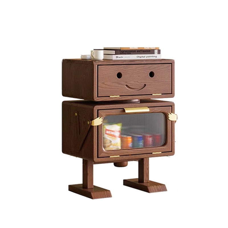 Solid Wood/Bedside Table/Cabinet