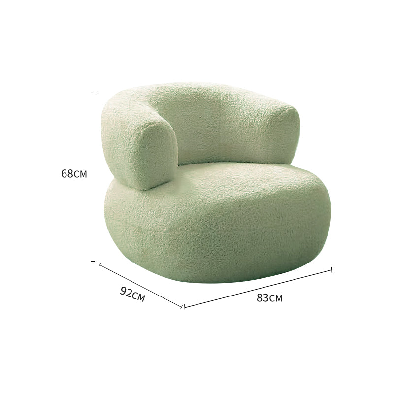 White/Green/Yellow/Pink/Grey Lamb Fleece/Casual Lounge Chair