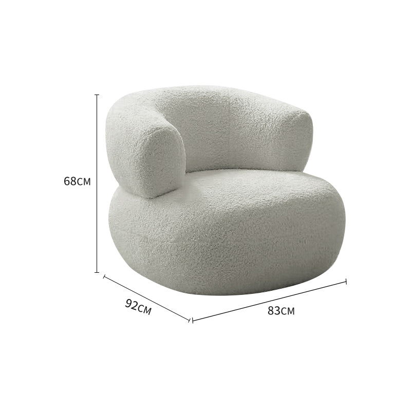 White/Green/Yellow/Pink/Grey Lamb Fleece/Casual Lounge Chair
