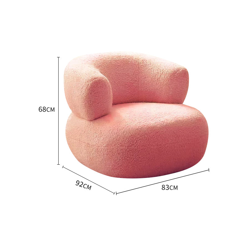 White/Green/Yellow/Pink/Grey Lamb Fleece/Casual Lounge Chair