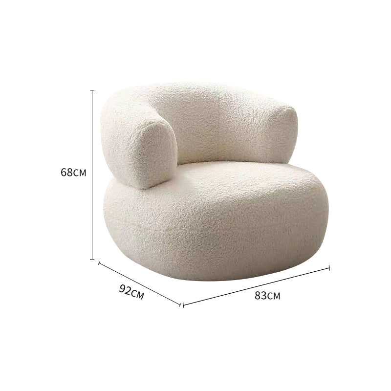 White/Green/Yellow/Pink/Grey Lamb Fleece/Casual Lounge Chair