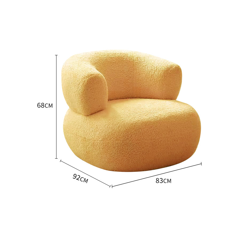 White/Green/Yellow/Pink/Grey Lamb Fleece/Casual Lounge Chair
