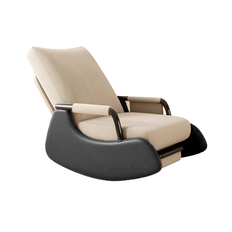 Beige Lounge Chair/Footrest
