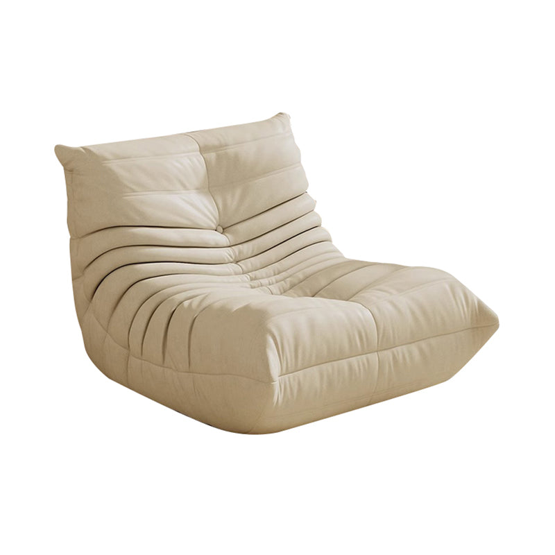 White Tech Fabric Caterpillar Leisure Chair