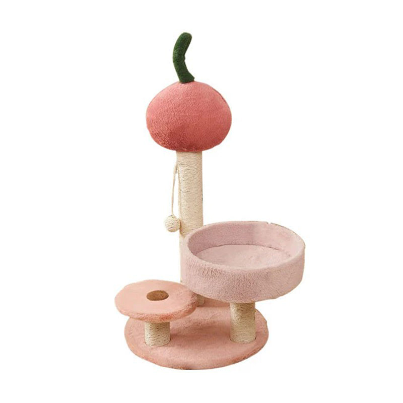 Cherry Double-Layer Cat Scratching Tree