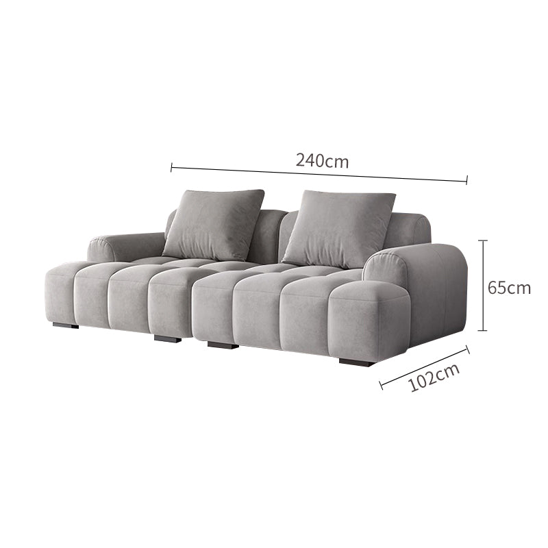 Suede Puff Sofa Three-seater Sofa/240