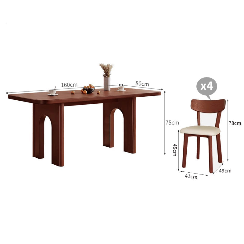 Wood/Rectangular & Arch-Shaped Legs/130/160