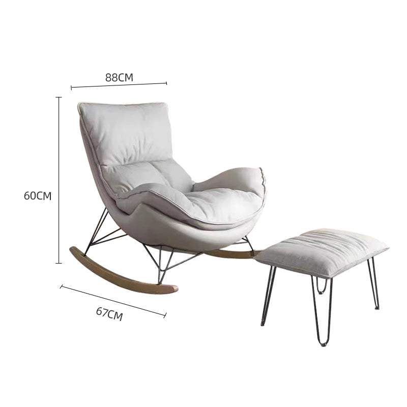 Light Gray/Iron Lounge Chair