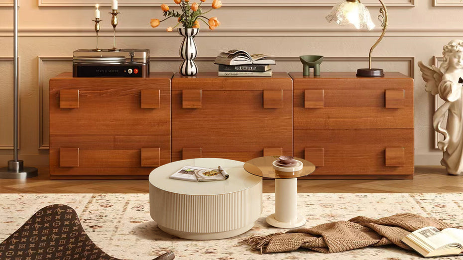 Walnut Storage Units and Sintered Stone Coffee Tables: The Premium 2026 Australian Living Room Partnership