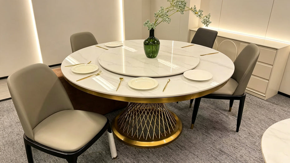 Spring Entertaining Made Easy: Why a Round Dining Room Table with Lazy Susan is a Family Must-Have