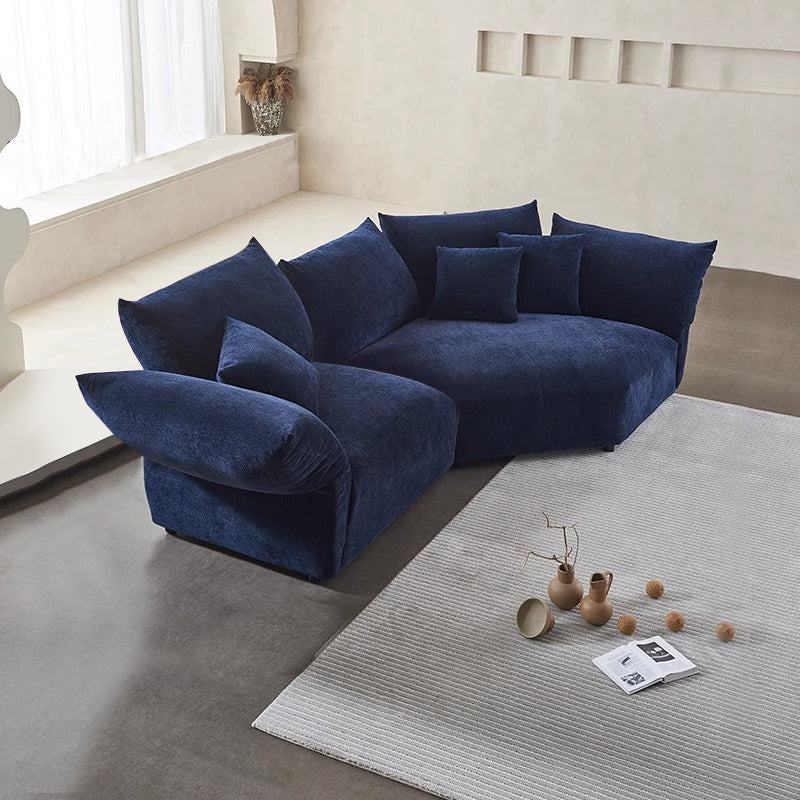 Chenille Corner Sofa Modular Sofa Petal Corner Sofa