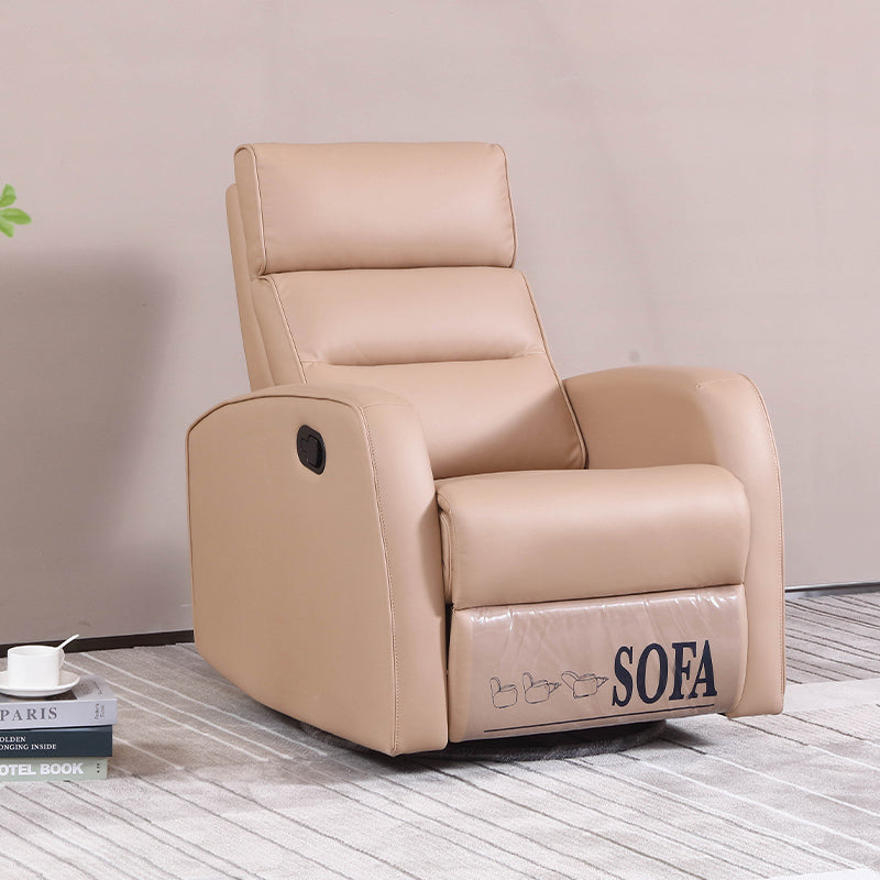Cream Almond Manual Reclining Executive Lounge Chair