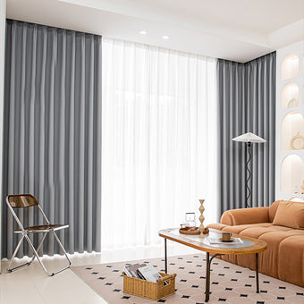 Double-Sided Jacquard Curtains in Soft-Skin Cotton