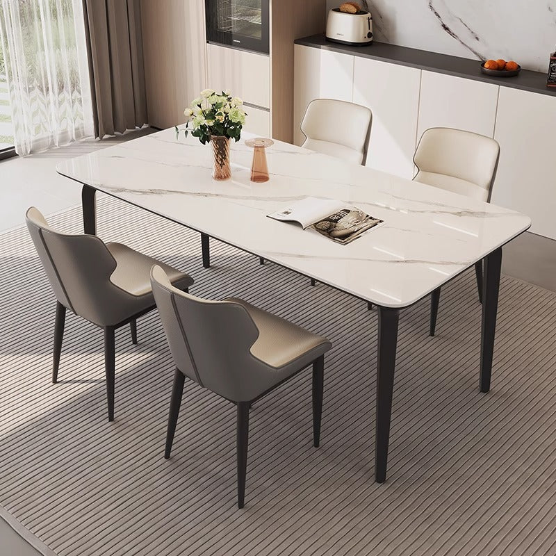 Pre Sale Microcrystalline Stone Dining Table with Ash Wood Legs