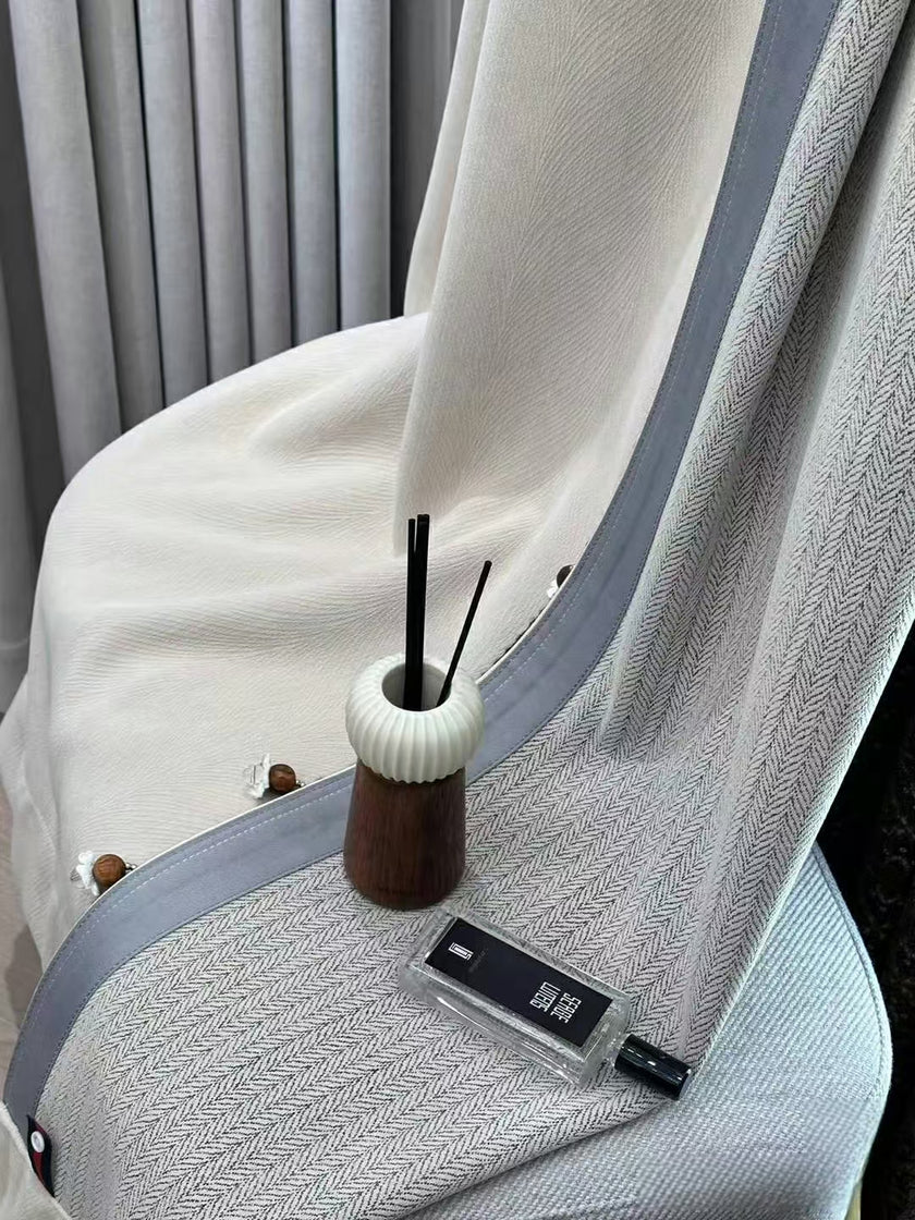 Double-Sided Chenille Jacquard Curtains