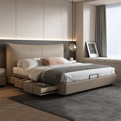 Genuine Leather Bed/King Size Soft Bed Frame