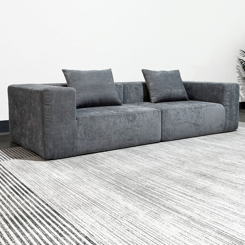 Pre Sale Chenille Straight Row Compression Sofa