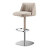 Adjustable Swivel Bar Stool in Aldous Style Orange/Coffee/Cream brown