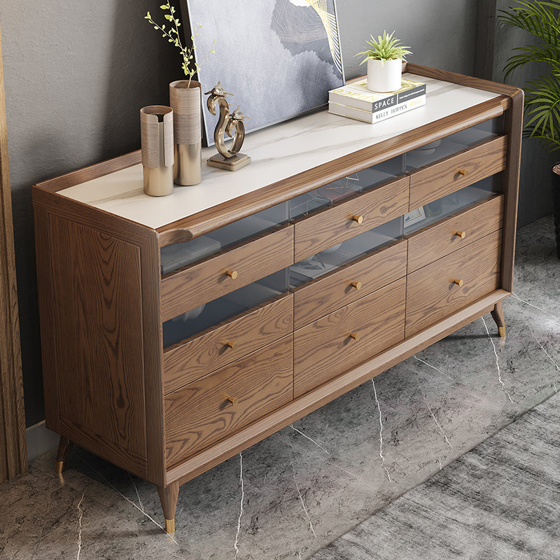 Pre Sale Walnut 9-Drawer Chest & Ash Wood Sideboard