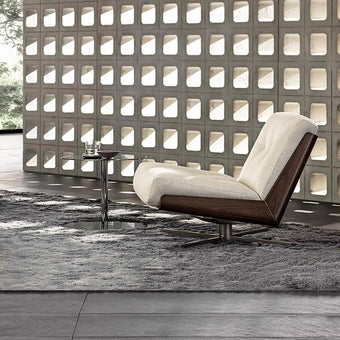Beige Linen Daiki Armless Lounge Chair