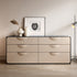 Pre Sale Six-Drawer Sideboard with Black Top & Off-White Base