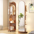 Vintage-colored Solid Wood Dressing Mirror