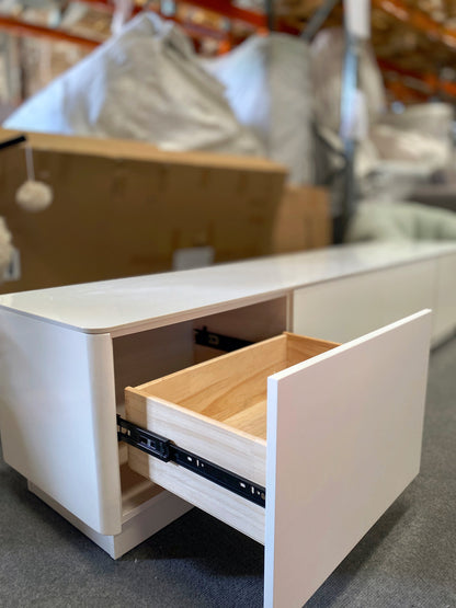 White Rock Panel Countertop/Solid Wood TV Cabinet